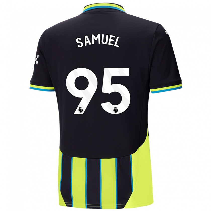 Kandiny Damen Lakyle Samuel #95 Blaugelb Auswärtstrikot Trikot 2024/25 T-Shirt