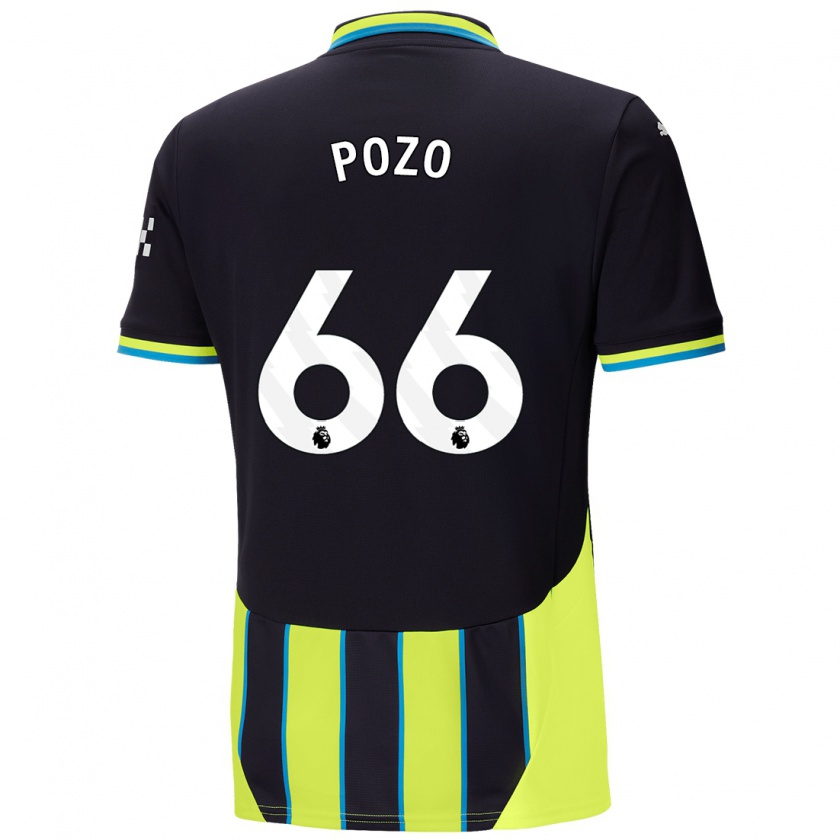 Kandiny Damen Iker Pozo #66 Blaugelb Auswärtstrikot Trikot 2024/25 T-Shirt