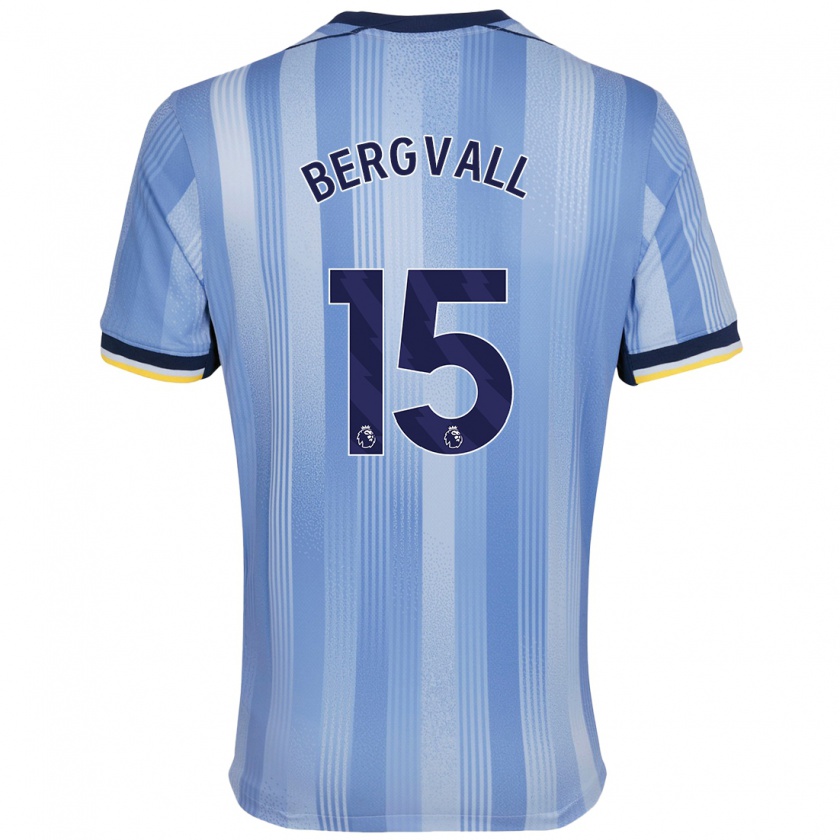 Kandiny Damen Lucas Bergvall #15 Hellblau Auswärtstrikot Trikot 2024/25 T-Shirt