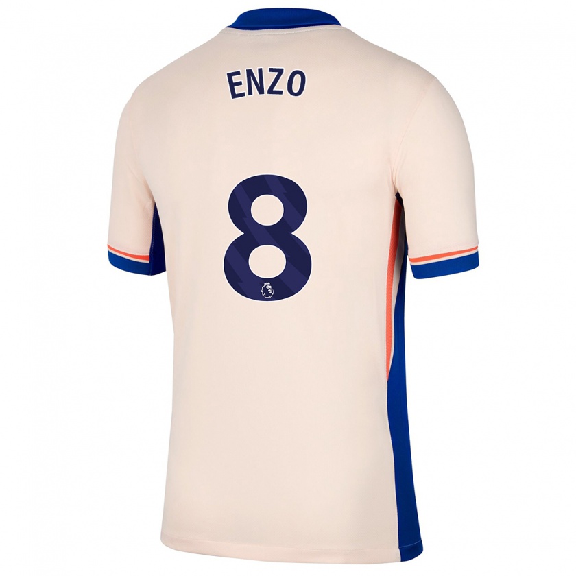 Kandiny Damen Enzo Fernández #8 Hellbeige Auswärtstrikot Trikot 2024/25 T-Shirt