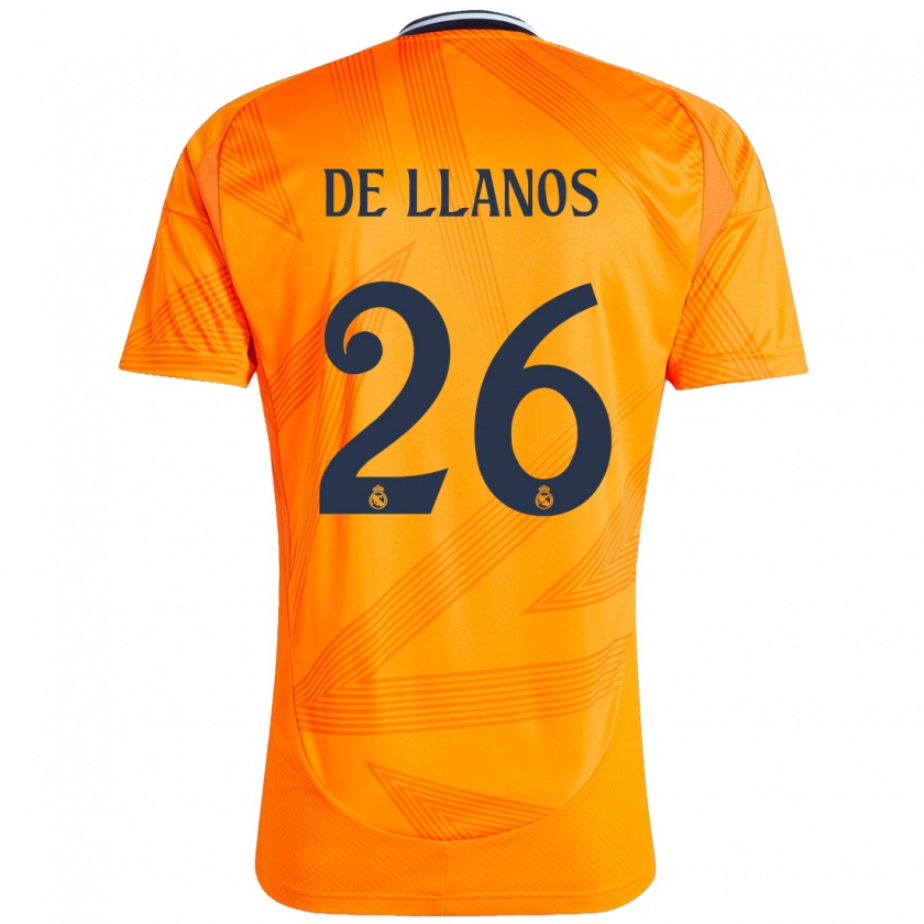 Kandiny Damen Hugo De Llanos #26 Orange Auswärtstrikot Trikot 2024/25 T-Shirt