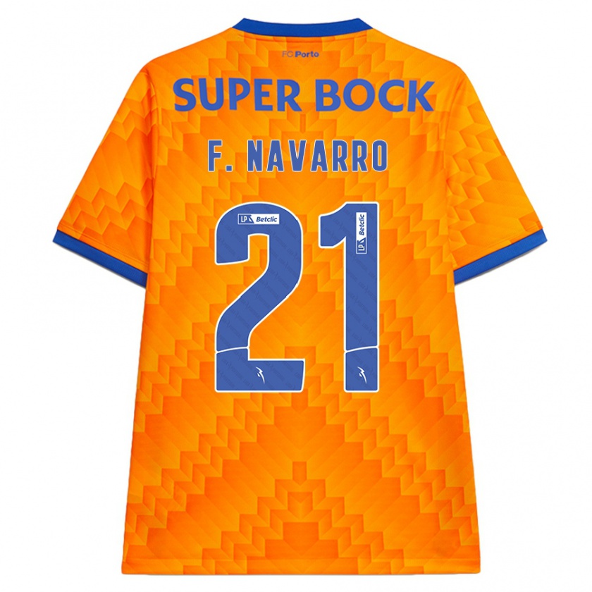 Kandiny Damen Fran Navarro #21 Orange Auswärtstrikot Trikot 2024/25 T-Shirt