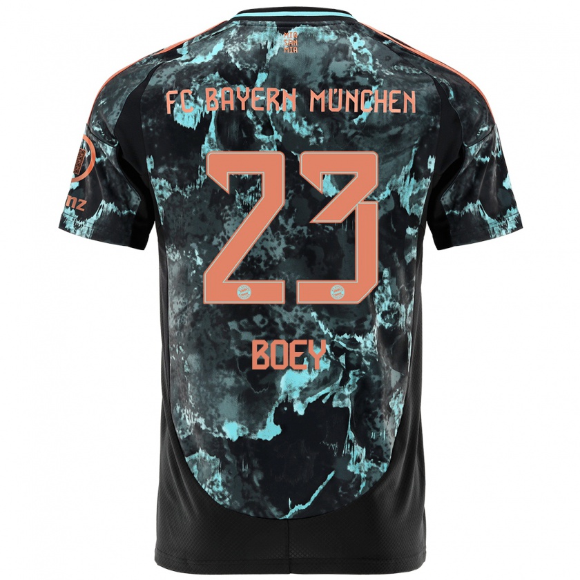 Kandiny Damen Sacha Boey #23 Schwarz Auswärtstrikot Trikot 2024/25 T-Shirt