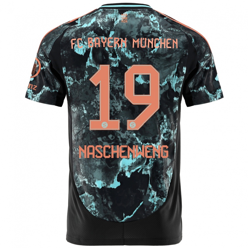 Kandiny Damen Katharina Naschenweng #19 Schwarz Auswärtstrikot Trikot 2024/25 T-Shirt