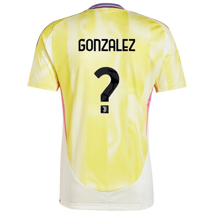 Kandiny Damen Facundo González #0 Solargelb Auswärtstrikot Trikot 2024/25 T-Shirt