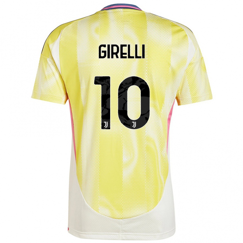 Kandiny Damen Cristiana Girelli #10 Solargelb Auswärtstrikot Trikot 2024/25 T-Shirt