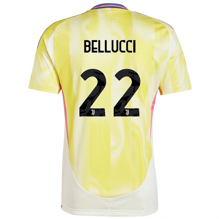 Kandiny Damen Melissa Bellucci #22 Solargelb Auswärtstrikot Trikot 2024/25 T-Shirt