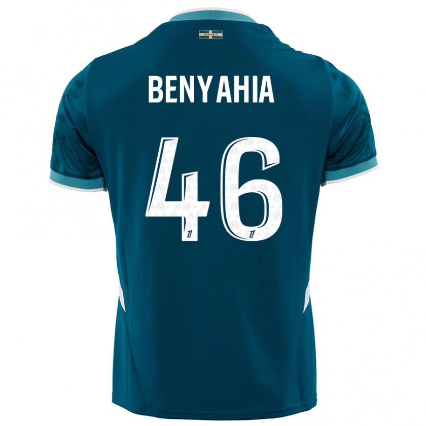 Kandiny Damen Aylan Benyahia-Tani #46 Türkisblau Auswärtstrikot Trikot 2024/25 T-Shirt