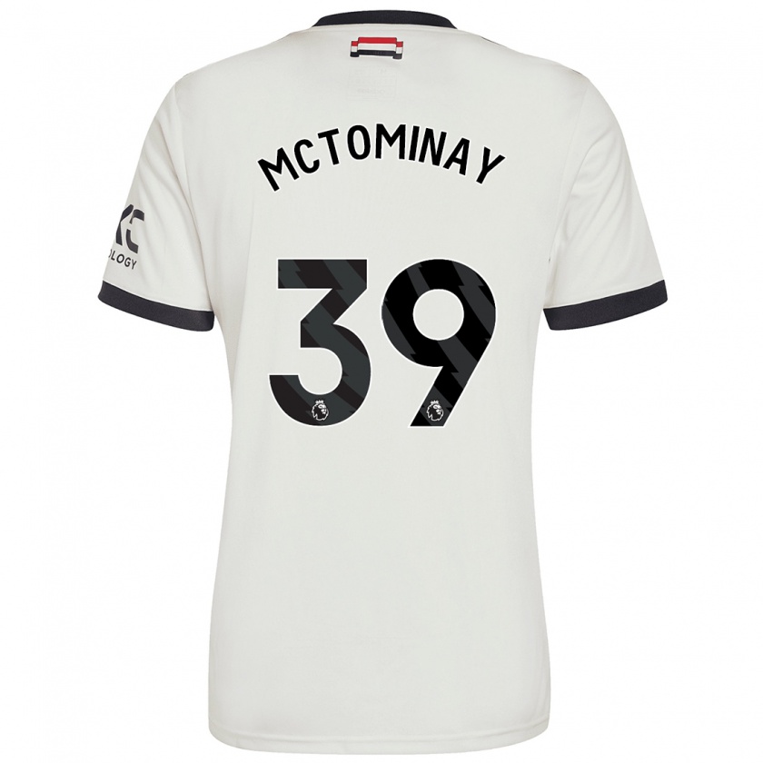 Kandiny Damen Scott Mctominay #39 Cremeweiß Ausweichtrikot Trikot 2024/25 T-Shirt