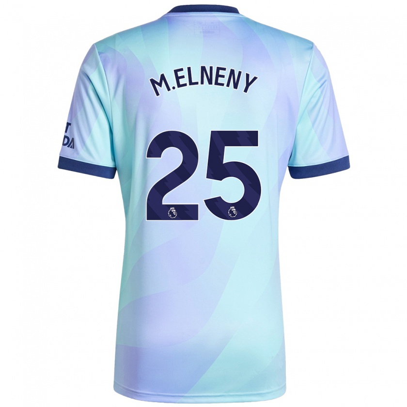 Kandiny Damen Mohamed Elneny #25 Aquamarin Ausweichtrikot Trikot 2024/25 T-Shirt