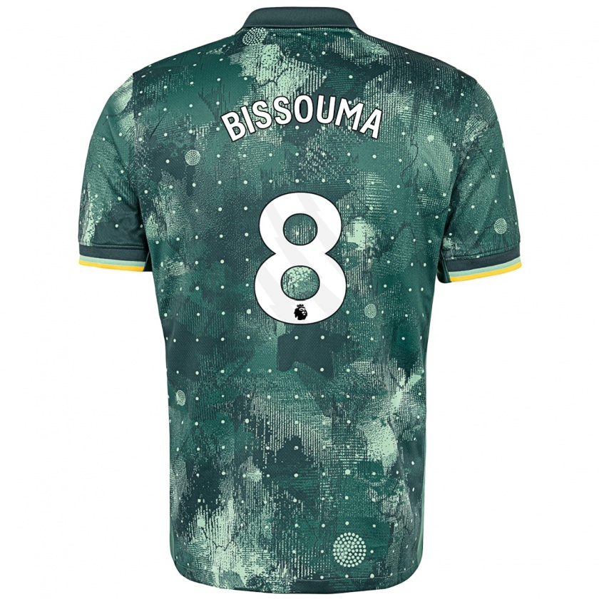 Kandiny Damen Yves Bissouma #8 Mintgrün Ausweichtrikot Trikot 2024/25 T-Shirt