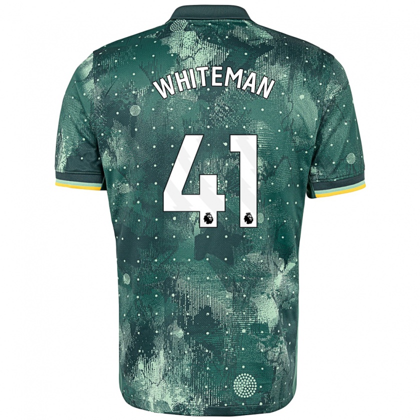 Kandiny Damen Alfie Whiteman #41 Mintgrün Ausweichtrikot Trikot 2024/25 T-Shirt