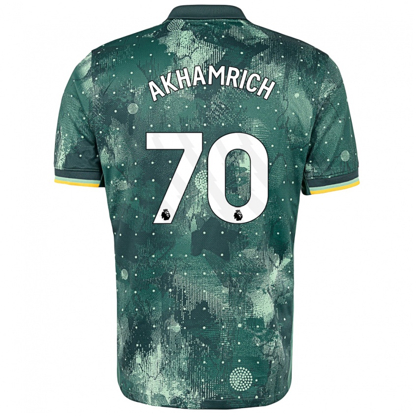 Kandiny Damen Yusuf Akhamrich #70 Mintgrün Ausweichtrikot Trikot 2024/25 T-Shirt