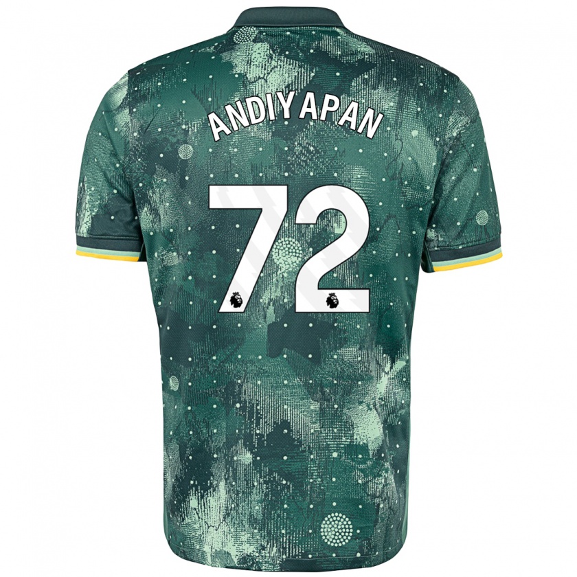 Kandiny Damen William Andiyapan #72 Mintgrün Ausweichtrikot Trikot 2024/25 T-Shirt