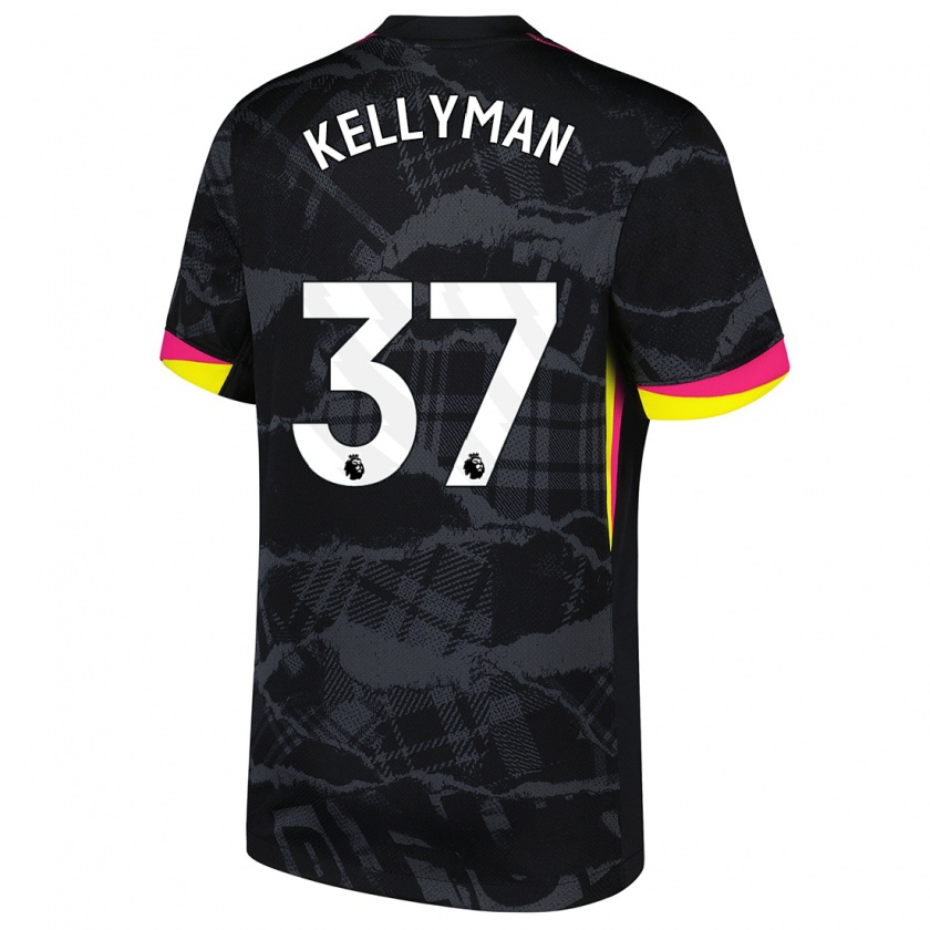 Kandiny Damen Omari Kellyman #37 Schwarz Rosa Ausweichtrikot Trikot 2024/25 T-Shirt