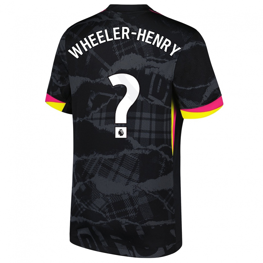 Kandiny Damen Joseph Wheeler-Henry #0 Schwarz Rosa Ausweichtrikot Trikot 2024/25 T-Shirt