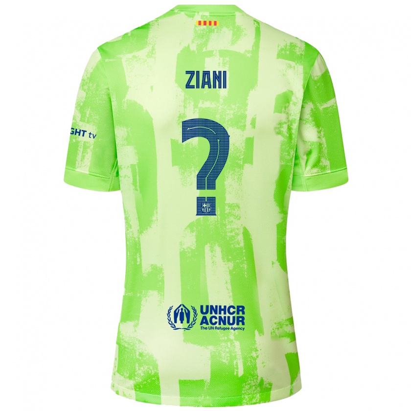 Kandiny Damen Ismael Ziani #0 Limettengrün Ausweichtrikot Trikot 2024/25 T-Shirt