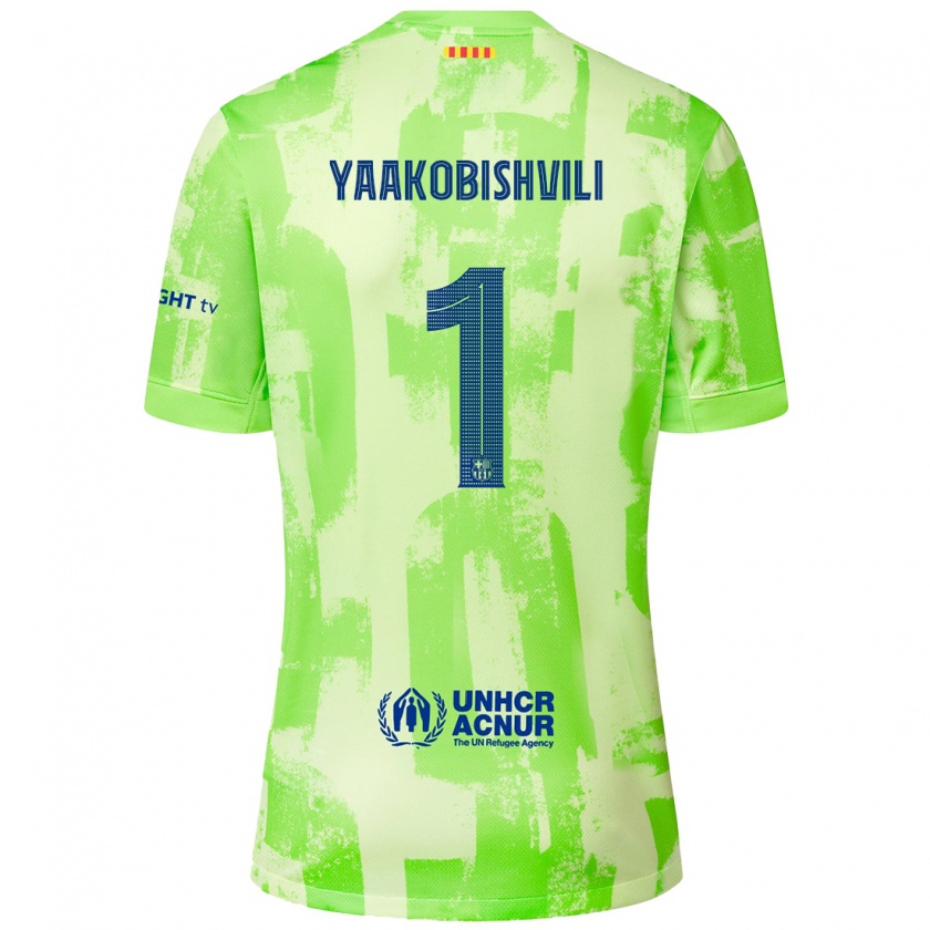 Kandiny Damen Áron Yaakobishvili #1 Limettengrün Ausweichtrikot Trikot 2024/25 T-Shirt