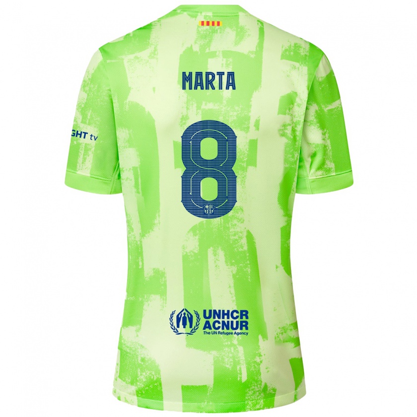 Kandiny Damen Marta Torrejon #8 Limettengrün Ausweichtrikot Trikot 2024/25 T-Shirt