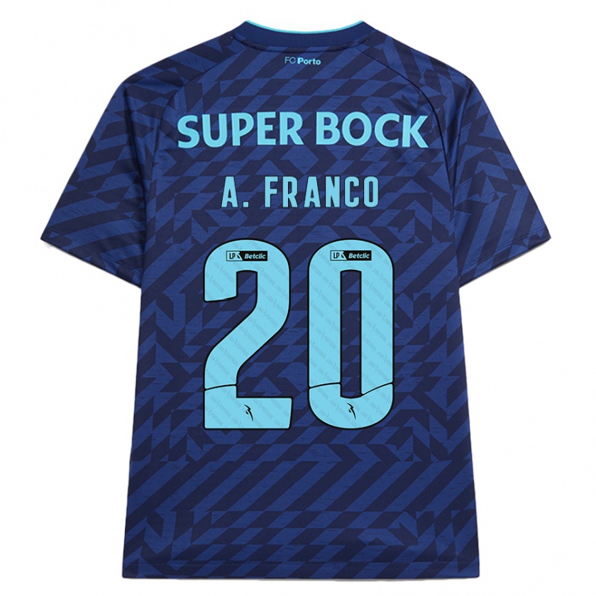 Kandiny Damen André Franco #20 Marineblau Ausweichtrikot Trikot 2024/25 T-Shirt