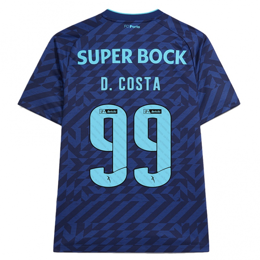 Kandiny Damen Diogo Costa #99 Marineblau Ausweichtrikot Trikot 2024/25 T-Shirt