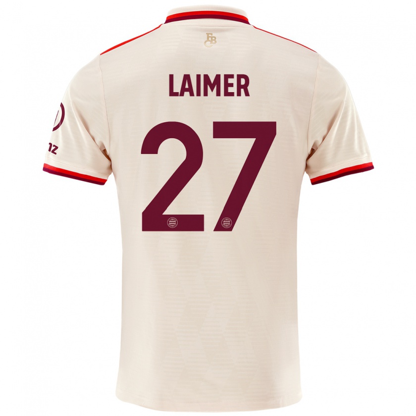 Kandiny Damen Konrad Laimer #27 Leinen Ausweichtrikot Trikot 2024/25 T-Shirt