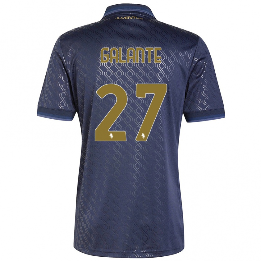 Kandiny Damen Tommaso Galante #27 Marineblau Ausweichtrikot Trikot 2024/25 T-Shirt