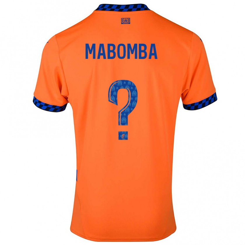 Kandiny Damen Daniel Mabomba #0 Orange Dunkelblau Ausweichtrikot Trikot 2024/25 T-Shirt