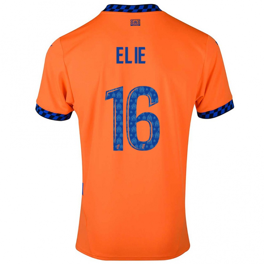 Kandiny Damen Anaïs Elie #16 Orange Dunkelblau Ausweichtrikot Trikot 2024/25 T-Shirt