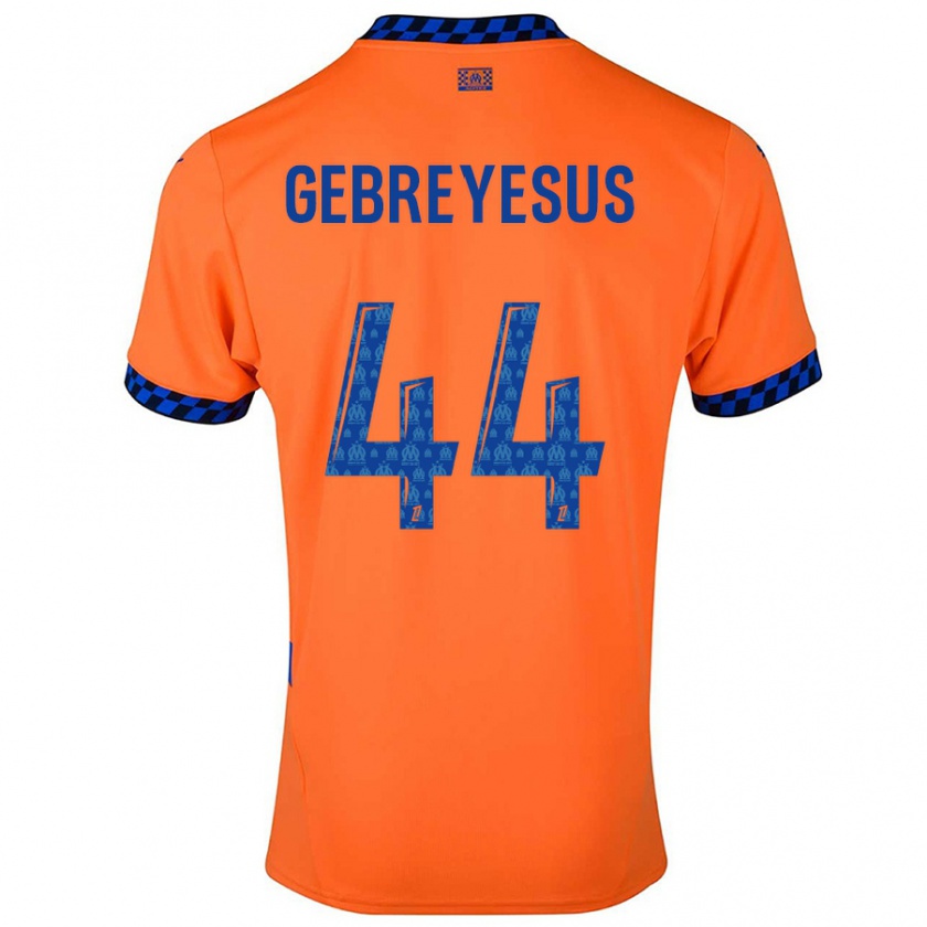 Kandiny Damen Esey Gebreyesus #44 Orange Dunkelblau Ausweichtrikot Trikot 2024/25 T-Shirt