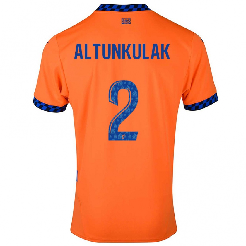 Kandiny Damen Selen Altunkulak #2 Orange Dunkelblau Ausweichtrikot Trikot 2024/25 T-Shirt