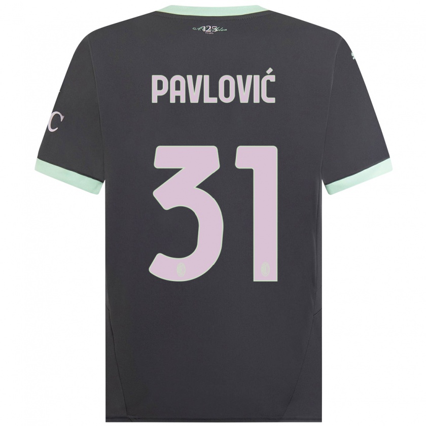 Kandiny Damen Strahinja Pavlović #31 Grau Ausweichtrikot Trikot 2024/25 T-Shirt