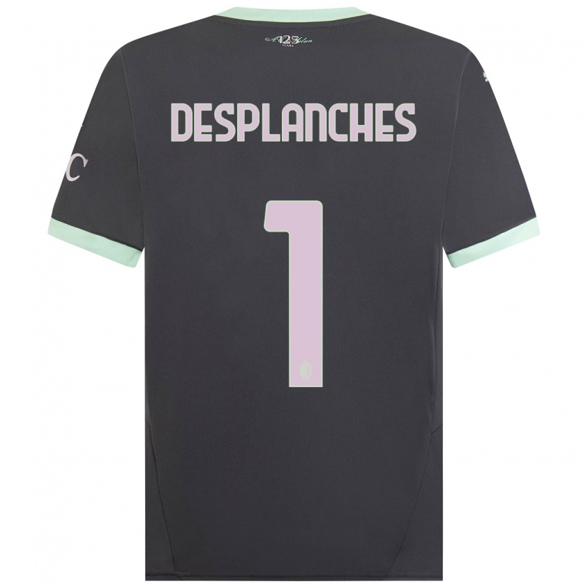 Kandiny Damen Sebastiano Desplanches #1 Grau Ausweichtrikot Trikot 2024/25 T-Shirt