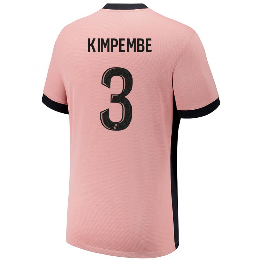 Kandiny Damen Presnel Kimpembe #3 Rostros Ausweichtrikot Trikot 2024/25 T-Shirt