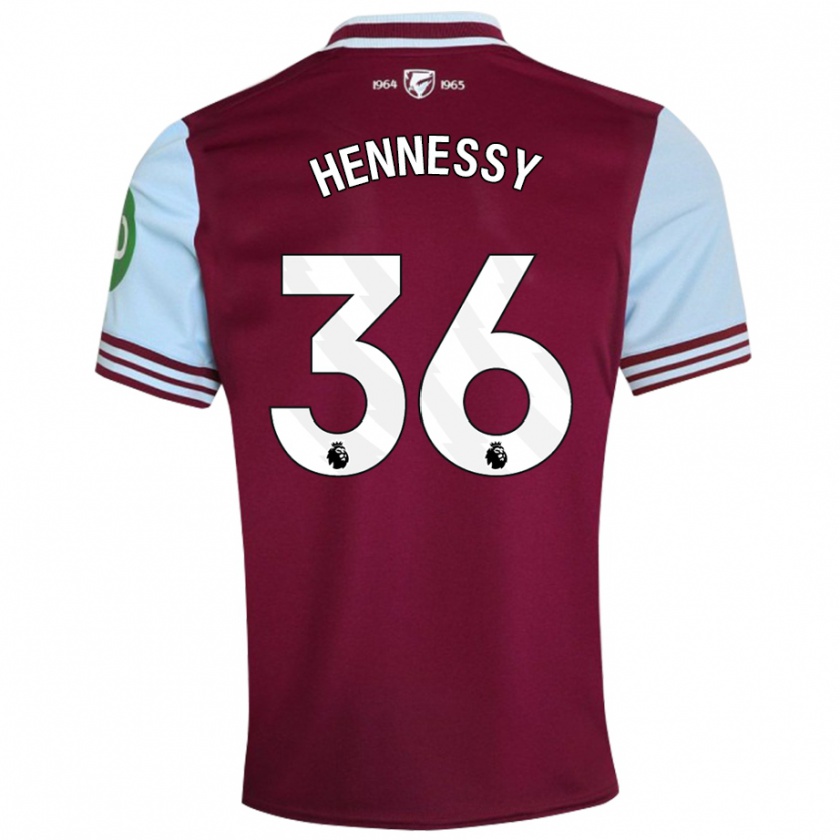 Kandiny Kinder Alexandra Hennessy #36 Dunkelrot Heimtrikot Trikot 2024/25 T-Shirt