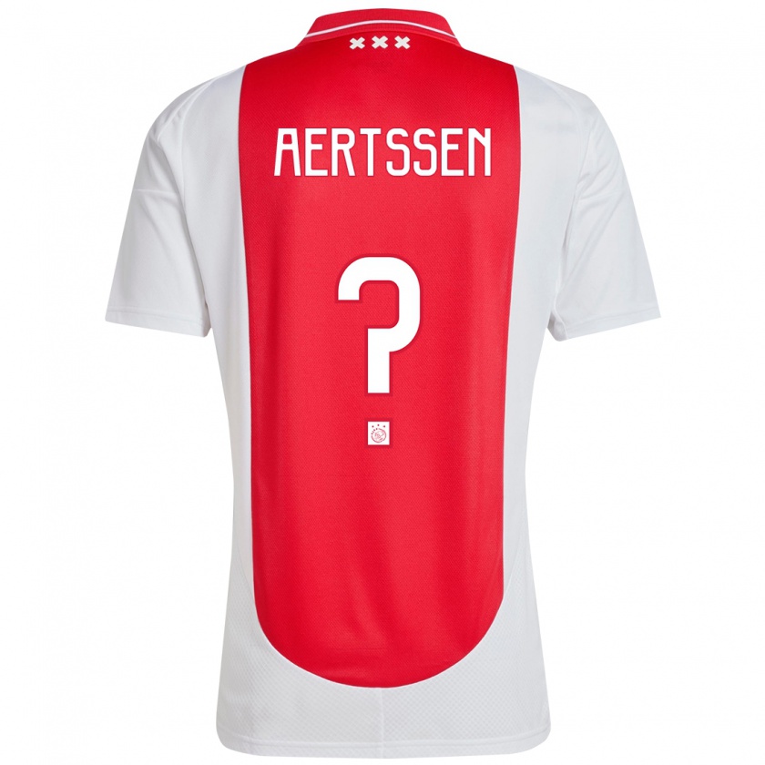 Kandiny Kinder Olivier Aertssen #0 Rot Weiß Heimtrikot Trikot 2024/25 T-Shirt