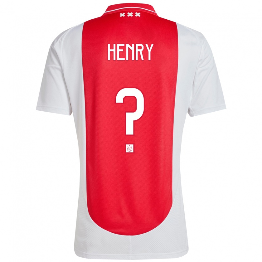 Kandiny Kinder Alvaro Henry #0 Rot Weiß Heimtrikot Trikot 2024/25 T-Shirt