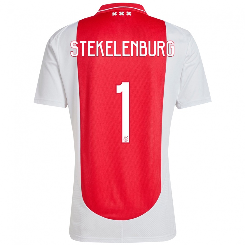 Kandiny Kinder Maarten Stekelenburg #1 Rot Weiß Heimtrikot Trikot 2024/25 T-Shirt