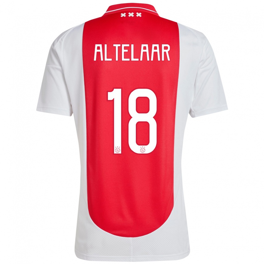 Kandiny Kinder Jamie Altelaar #18 Rot Weiß Heimtrikot Trikot 2024/25 T-Shirt