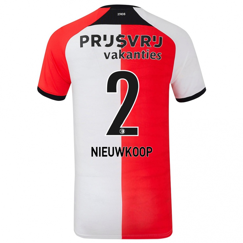 Kandiny Kinder Bart Nieuwkoop #2 Rot Weiß Heimtrikot Trikot 2024/25 T-Shirt