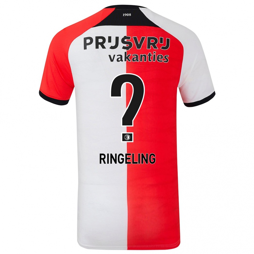 Kandiny Kinder Sam Ringeling #0 Rot Weiß Heimtrikot Trikot 2024/25 T-Shirt