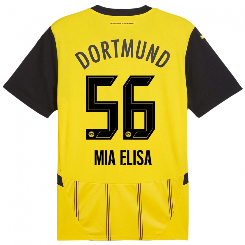 Kandiny Kinder Bomnuter Mia Elisa #56 Gelb Schwarz Heimtrikot Trikot 2024/25 T-Shirt