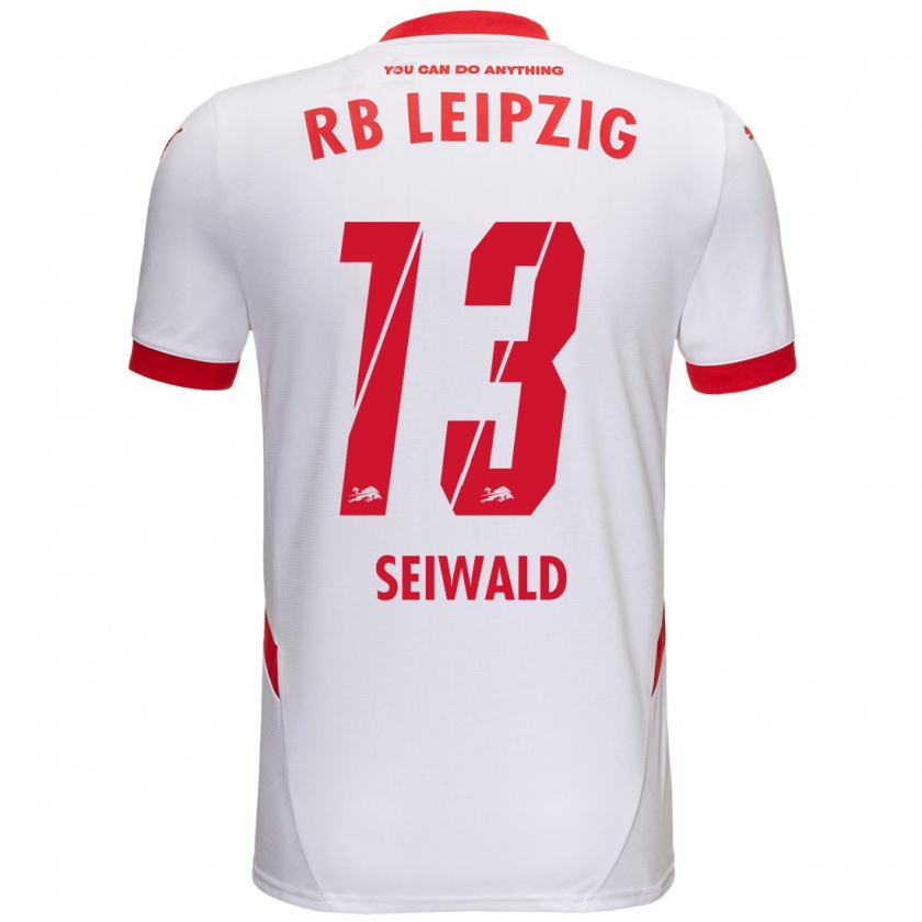 Kandiny Kinder Nicolas Seiwald #13 Weiß Rot Heimtrikot Trikot 2024/25 T-Shirt