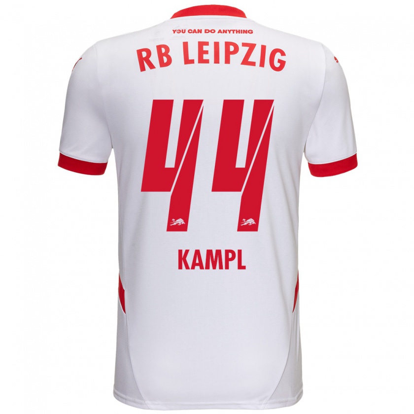 Kandiny Kinder Kevin Kampl #44 Weiß Rot Heimtrikot Trikot 2024/25 T-Shirt