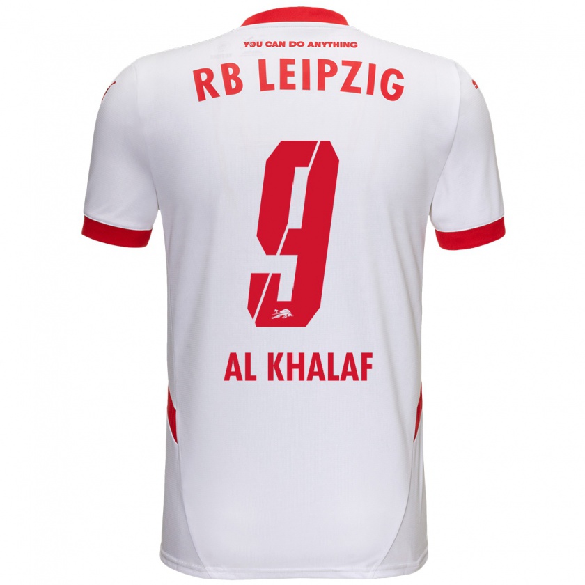 Kandiny Kinder Abdul Al Khalaf #9 Weiß Rot Heimtrikot Trikot 2024/25 T-Shirt