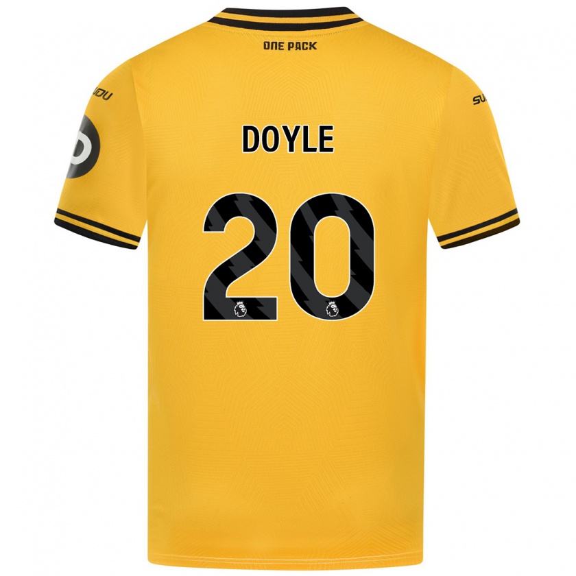 Kandiny Kinder Tommy Doyle #20 Gelb Heimtrikot Trikot 2024/25 T-Shirt