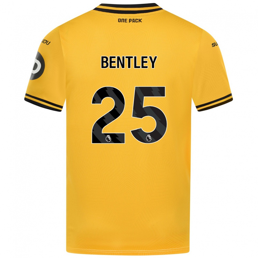 Kandiny Kinder Daniel Bentley #25 Gelb Heimtrikot Trikot 2024/25 T-Shirt