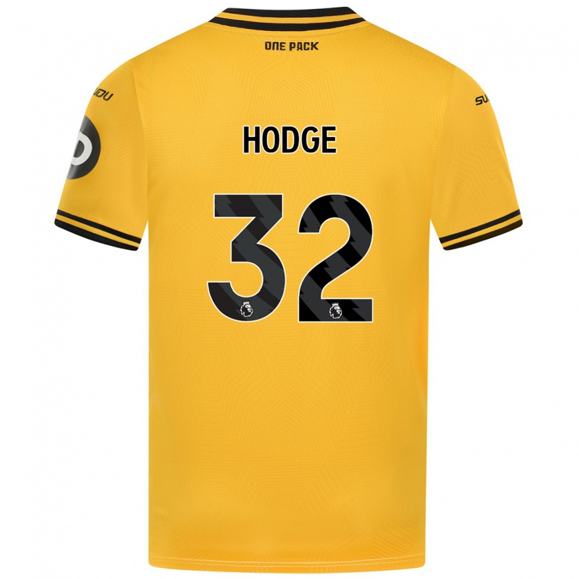 Kandiny Kinder Joe Hodge #32 Gelb Heimtrikot Trikot 2024/25 T-Shirt