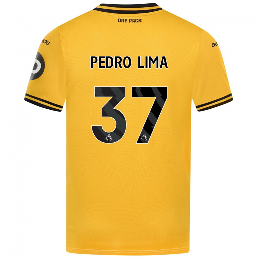 Kandiny Kinder Pedro Lima #37 Gelb Heimtrikot Trikot 2024/25 T-Shirt