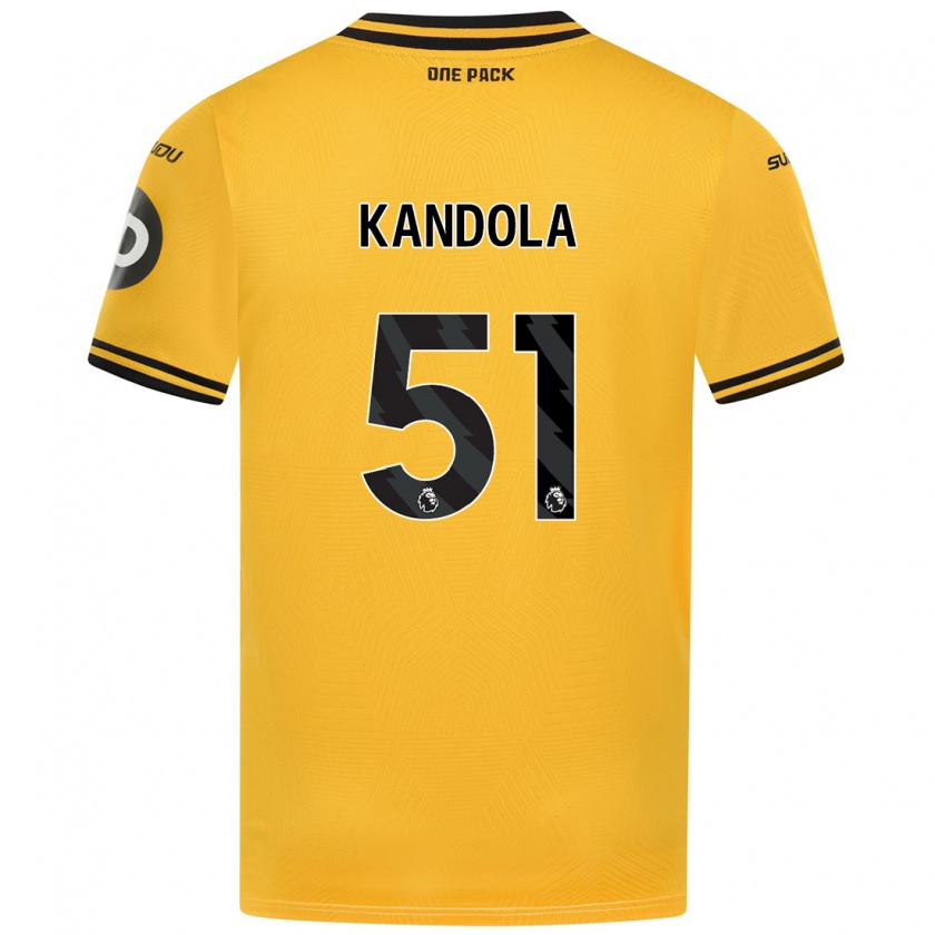 Kandiny Kinder Kam Kandola #51 Gelb Heimtrikot Trikot 2024/25 T-Shirt